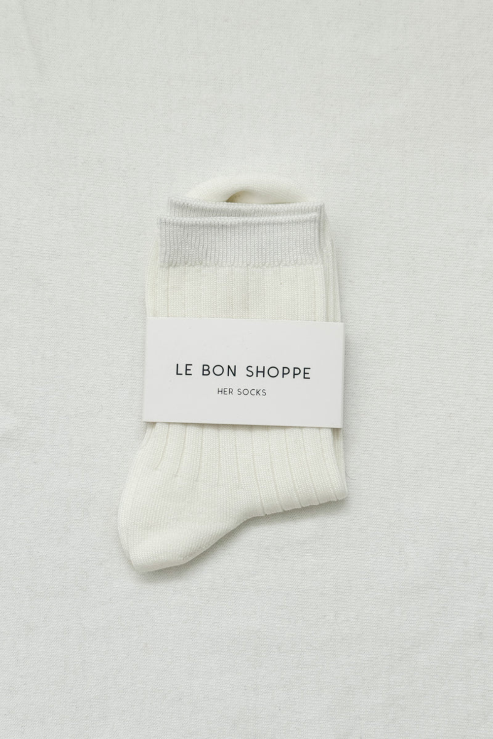 LE BON SHOPPE HER MC SOCKS CLASSIC WHITE