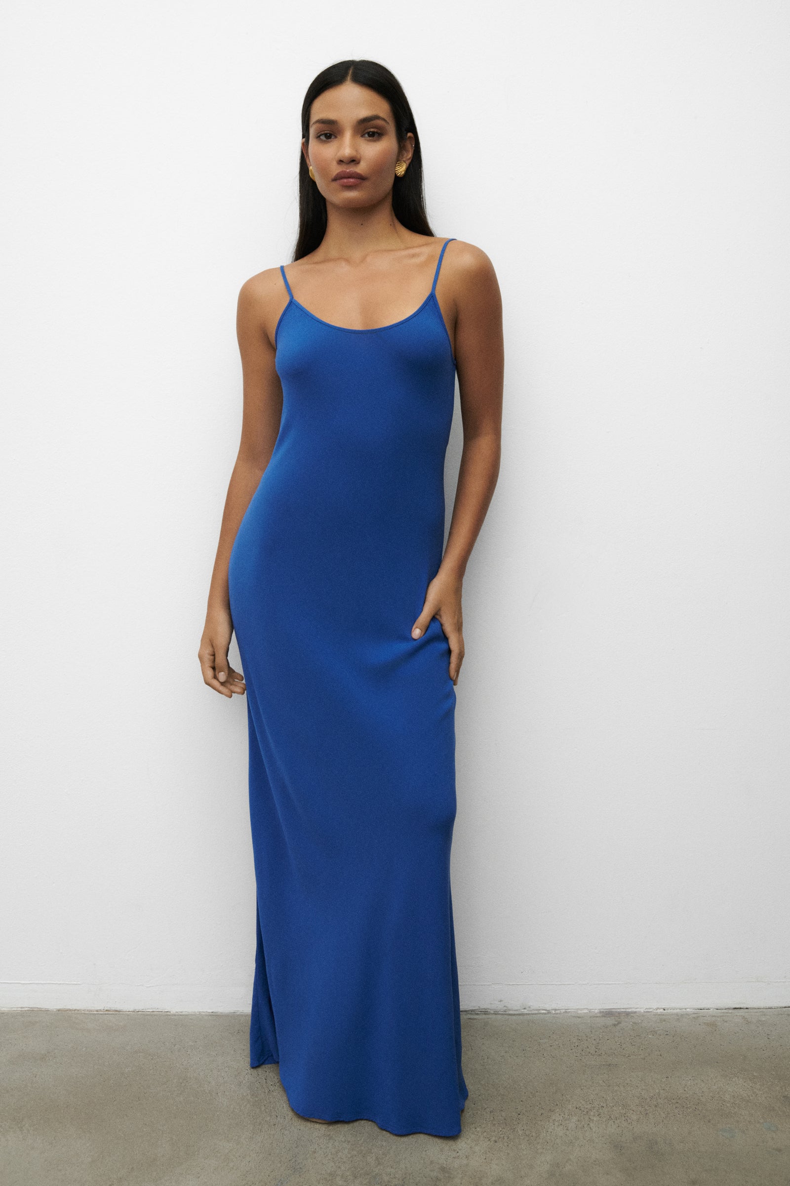 GOSSIP DRESS BLUE