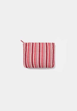 PLAYA POUCH RED STRIPES