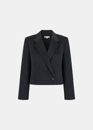 ELLIS WOOLEN JACKET GRAPHITE