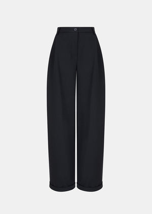 VITO VIRGIN WOOL PANTS BLACK