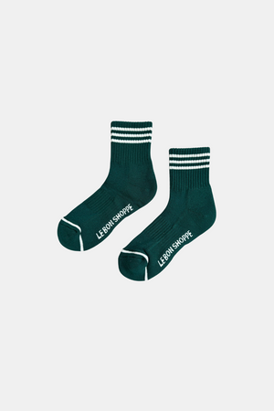 LE BON SHOPPE GIRLFRIEND SOCKS HUNTER GREEN