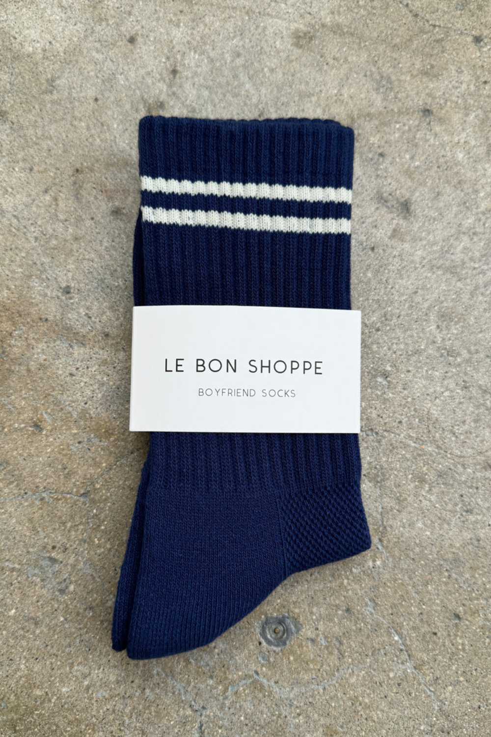 LE BON SHOPPE BOYFRIEND SOCKS NAVY