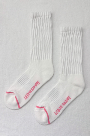 LE BON SHOPPE BALLET SOCKS WHITE