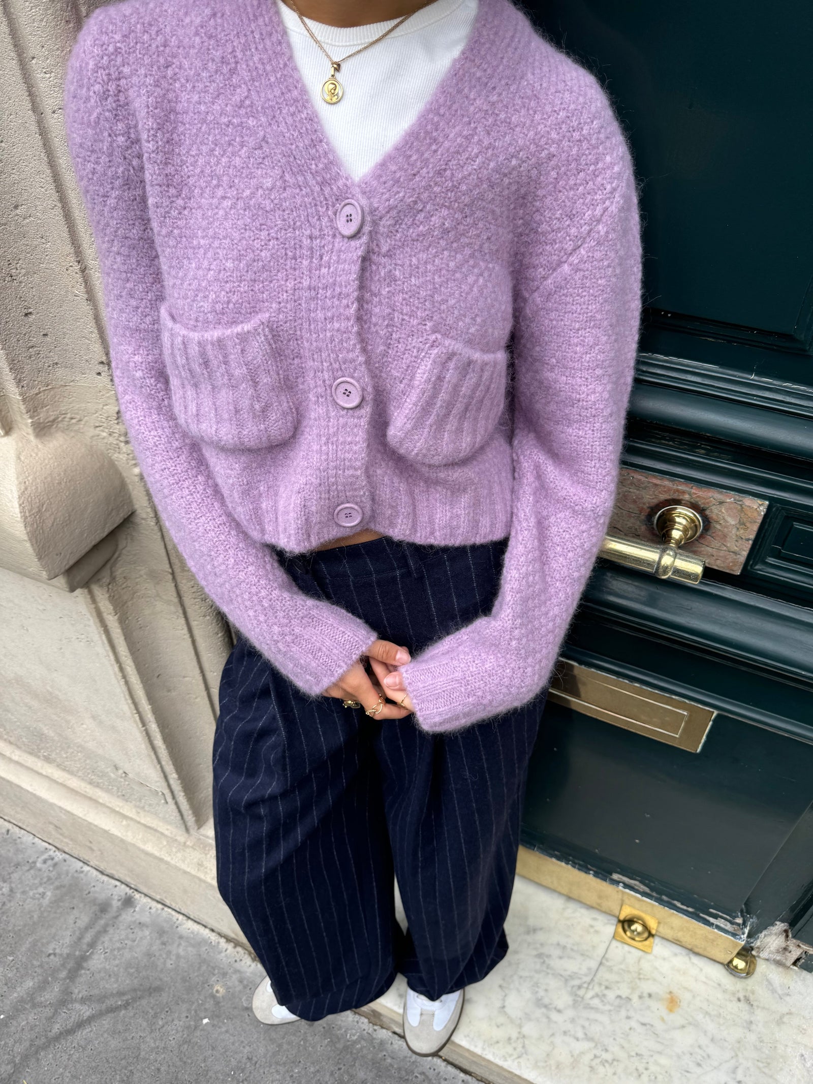 GETTY CARDIGAN LILAC