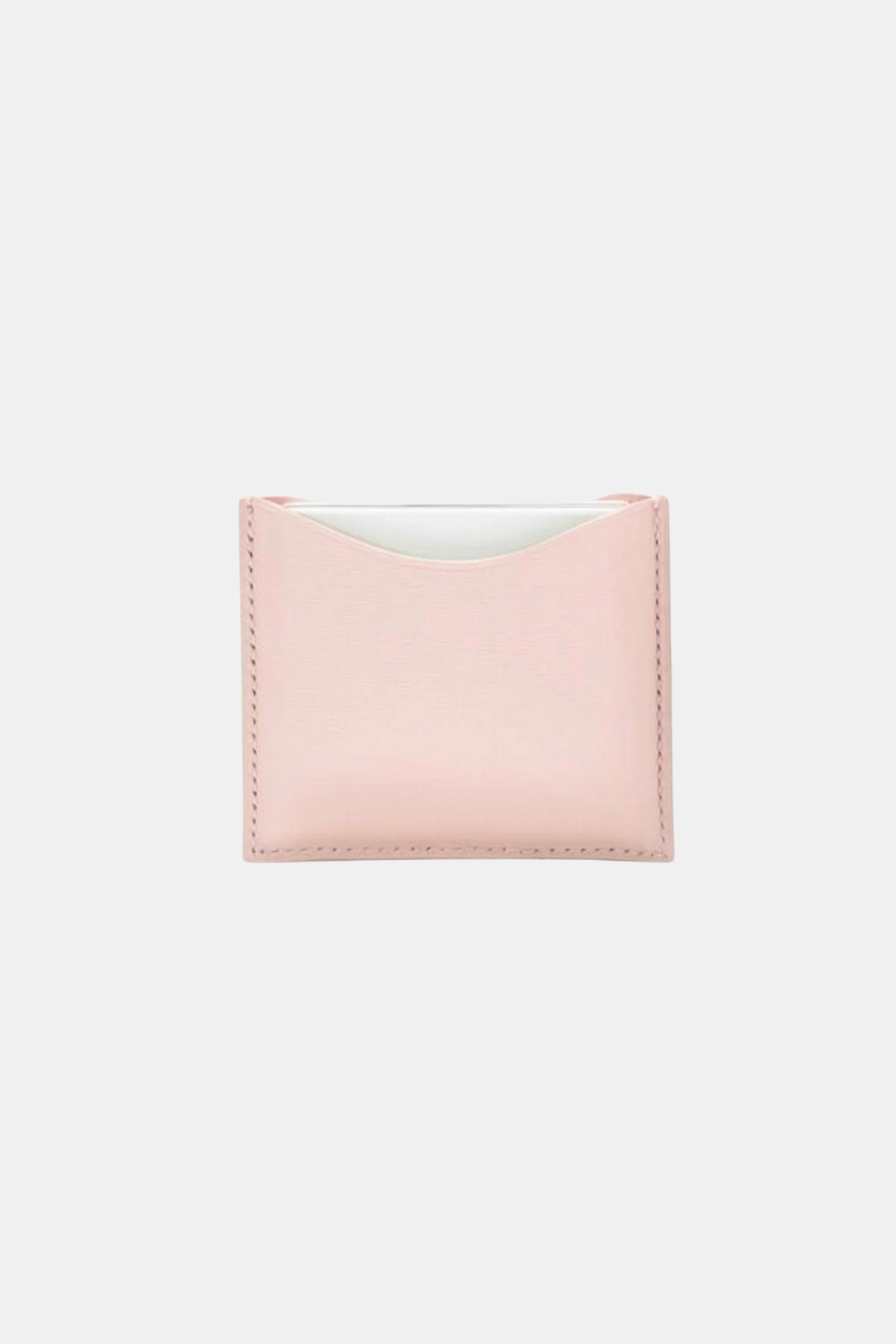 LA BOUCHE ROUGE REFILLABLE PINK FINE LEATHER COMPACT CASE