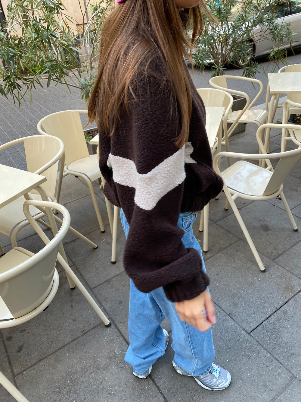 NICO WOOLEN SWEATSHIRT BROWN