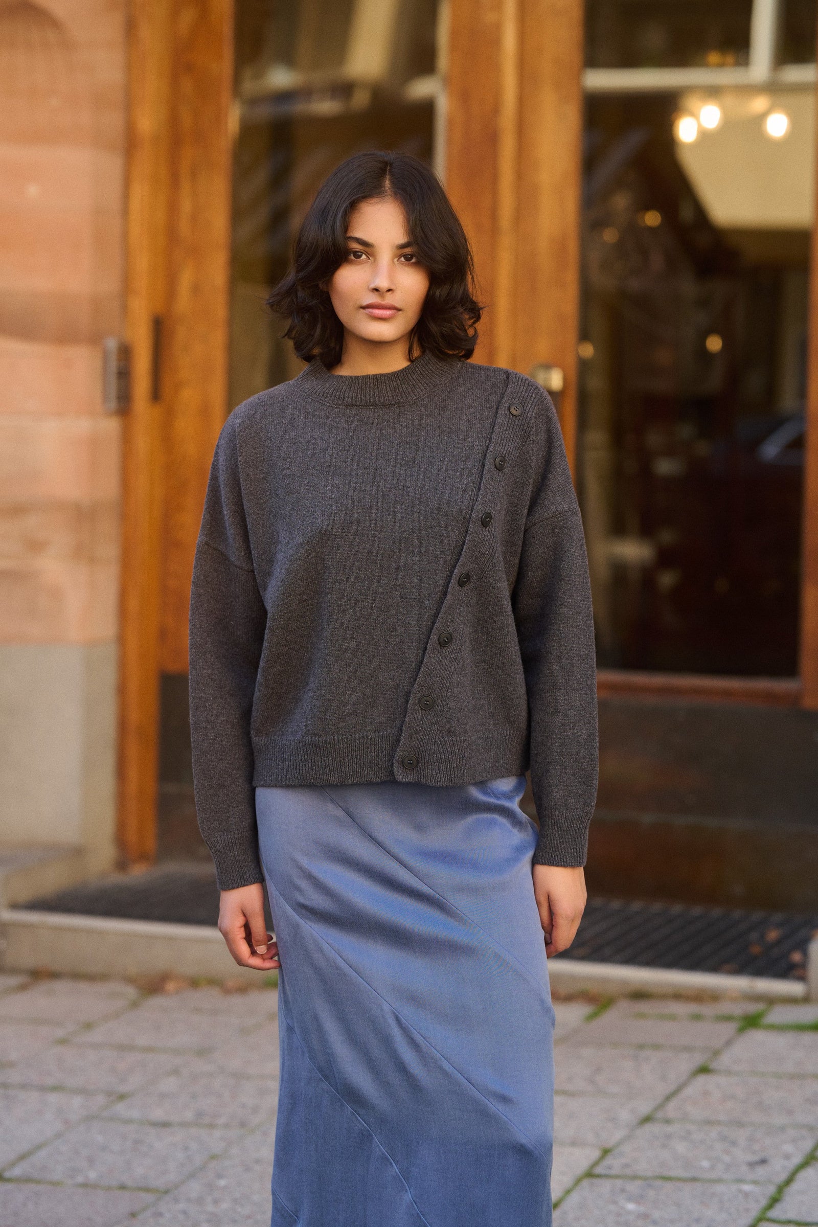 WONDERS WOOLEN SWEATER GRAPHITE