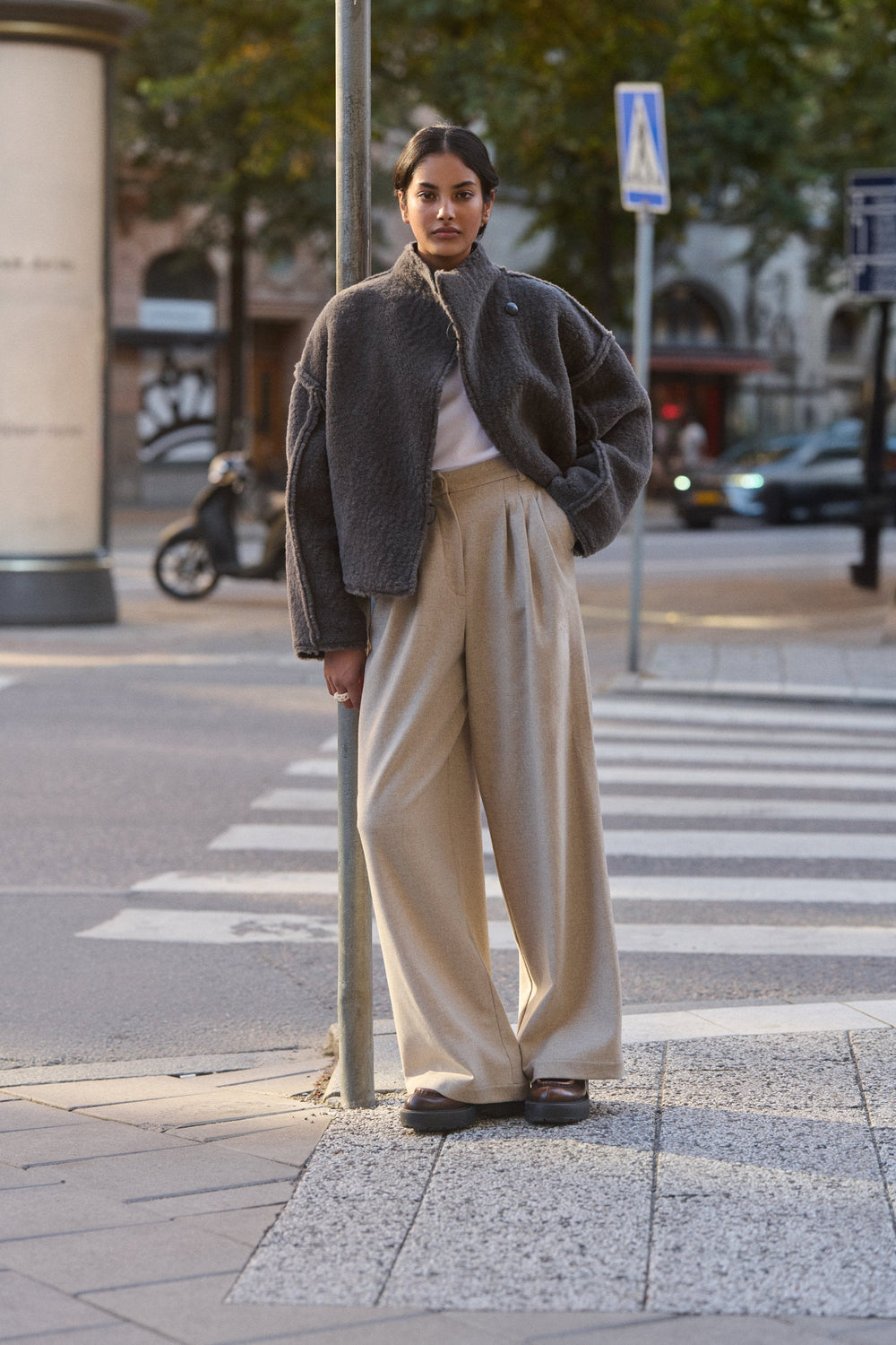 GABLE WOOLEN PANTS BEIGE