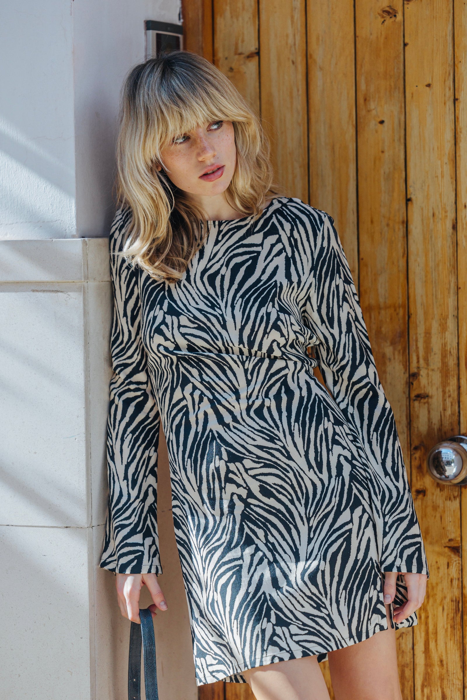 JOY DRESS ZEBRA PRINT