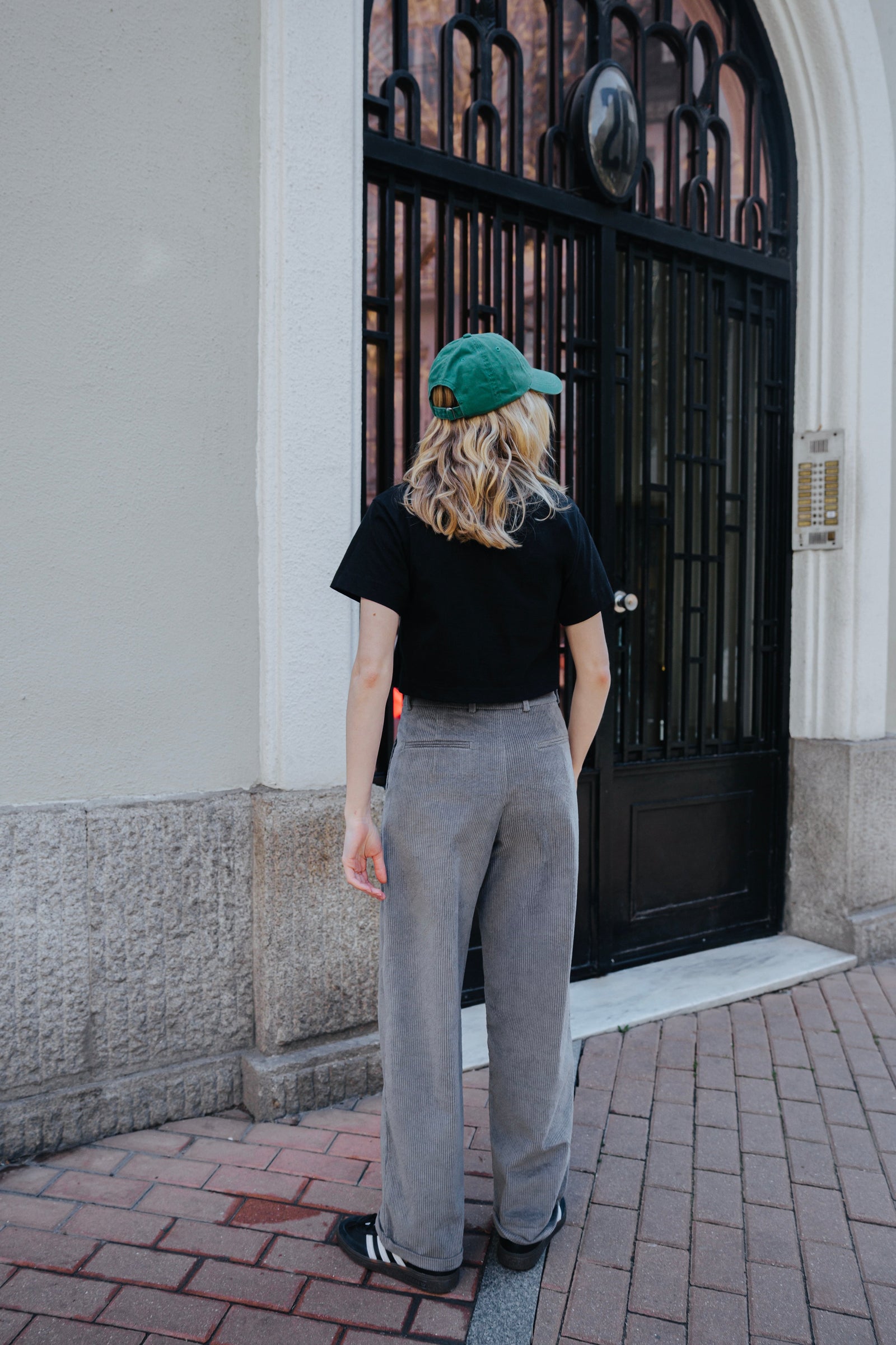 CHICHI CORDUROY PANTS GREY